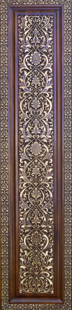 木制雕刻,美丽的图案。图片下载