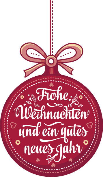 Frohe Weihnacht。祝贺你在德国过圣诞节图片下载