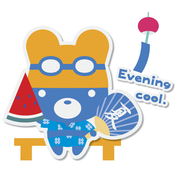 夏季熊凉爽的商务。/晚上好酷图片下载