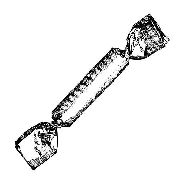 蜡烛用玻璃制成，装饰。圣诞和节日手绘元素。向量。图片下载