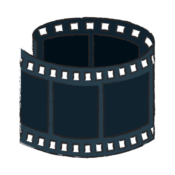 磁带胶片隔离图标图片下载