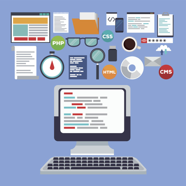 彩色背景技术计算机设备用元素编程代码语言图片下载