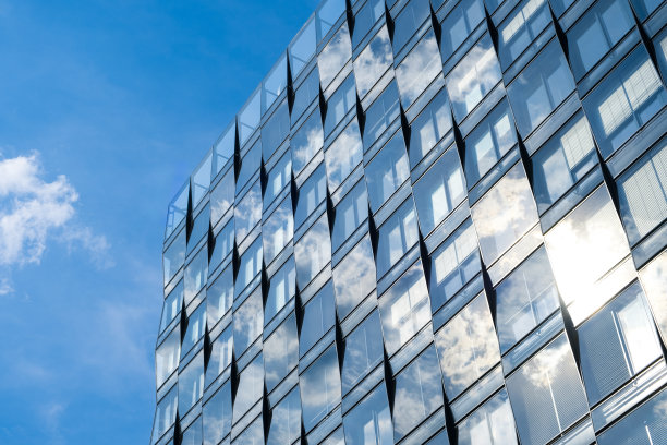 玻璃幕墙，办公建筑素材图片