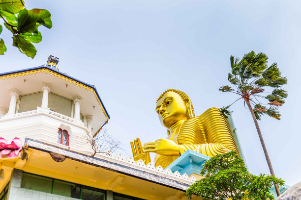 金佛雕像，斯里兰卡图片下载