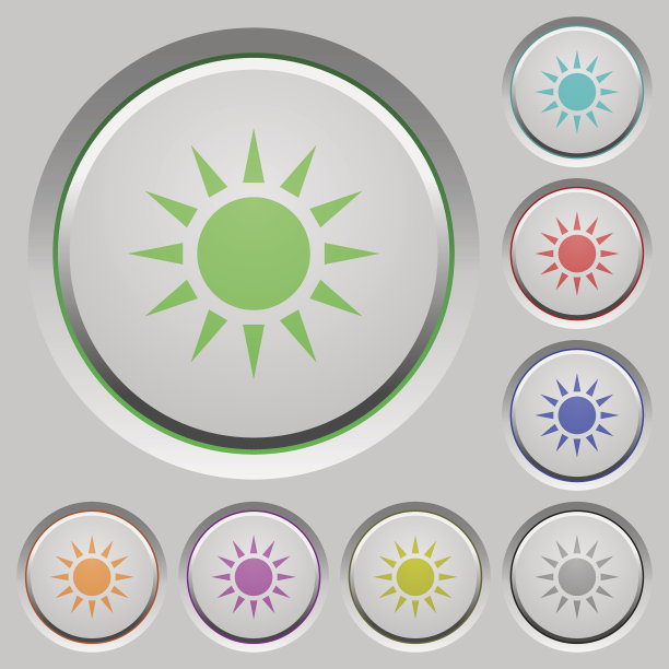 太阳按钮图片下载