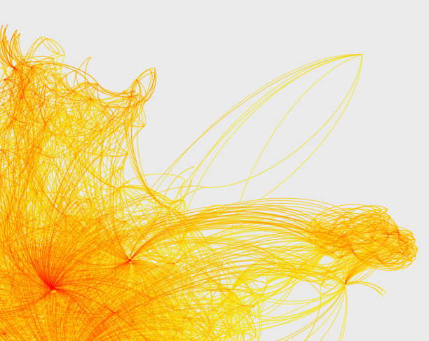 橙色数据模式背景图片下载