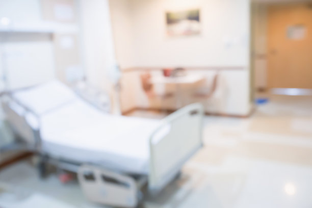 抽象模糊的医院室内为背景图片下载