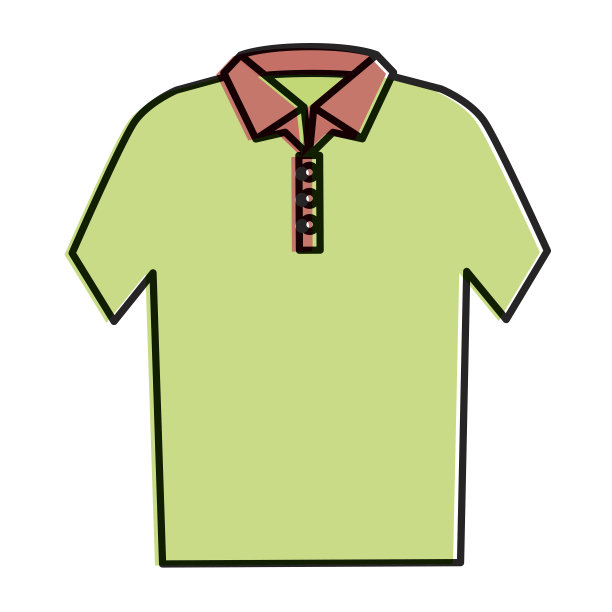 领衫孤立图标图片下载