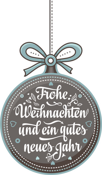 Frohe Weihnacht。祝贺你在德国过圣诞节图片下载