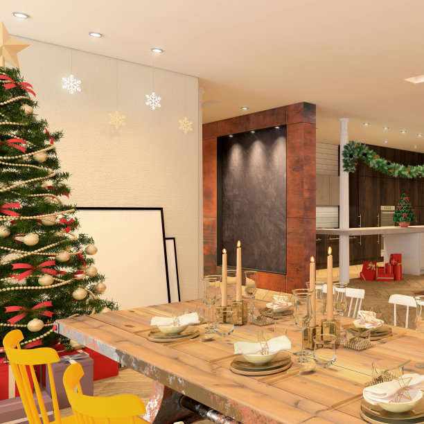 圣诞主题公寓室内图片下载