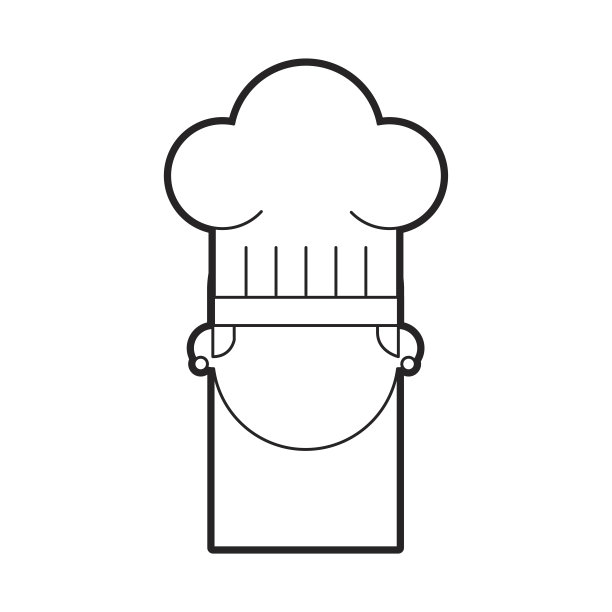 穿着制服戴着帽子的可爱女厨师图片下载