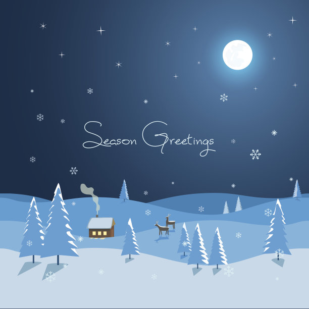 冬天的问候素材图片