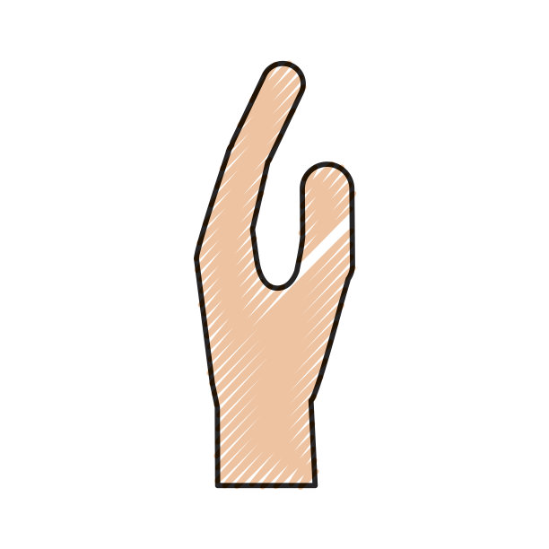 人体手部医疗支持手势图标图片下载