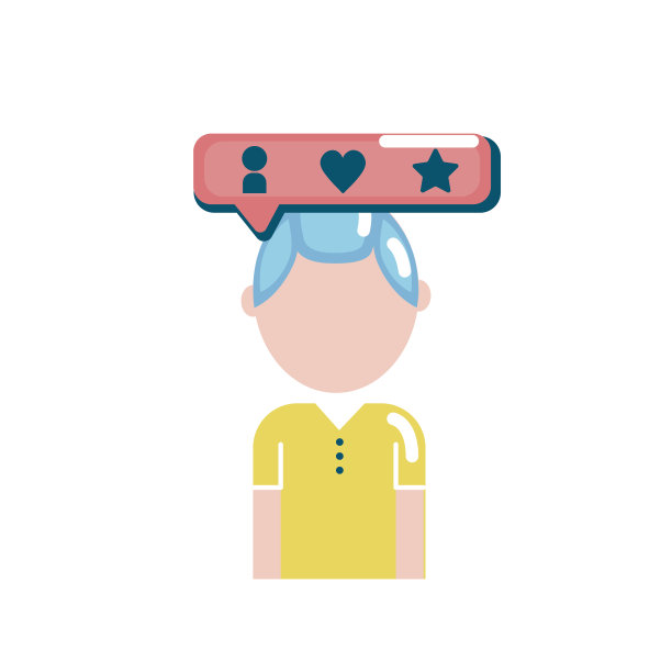 社交人与聊天气泡图标图片下载