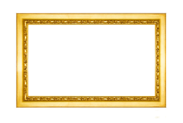金色相框孤立。图片下载