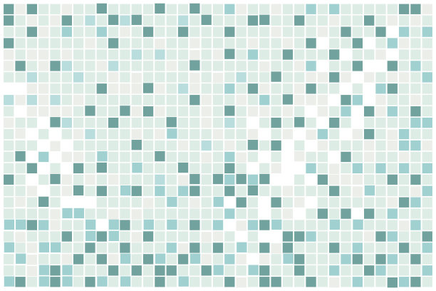 抽象蓝色方块像素马赛克背景。向量图片下载