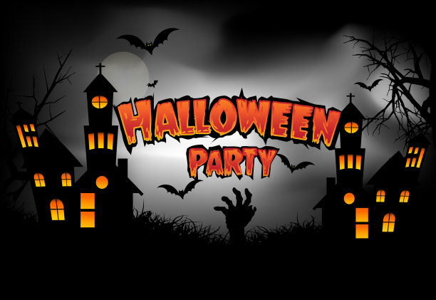 万圣节快乐海报和请帖。矢量插图。图片下载