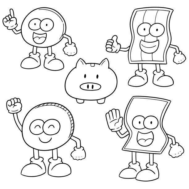 钱的卡通图片下载