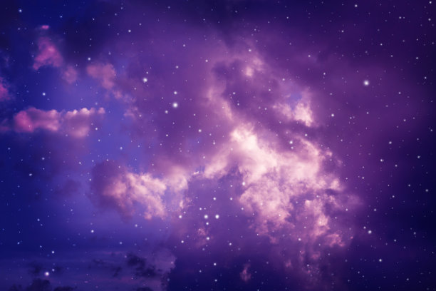 满天星星的夜空。图片下载