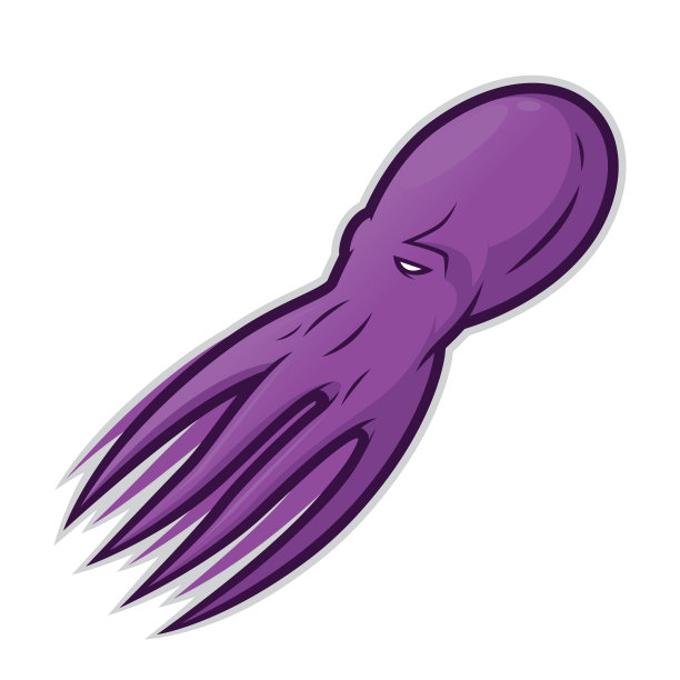 章鱼吉祥物标志图片下载