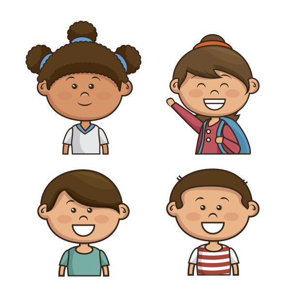 可爱的小朋友角色图片下载