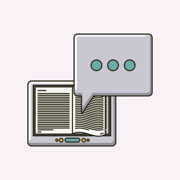 电子书孤立图标图片下载