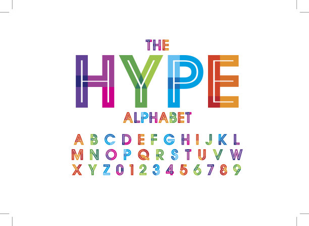 彩色字母素材图片