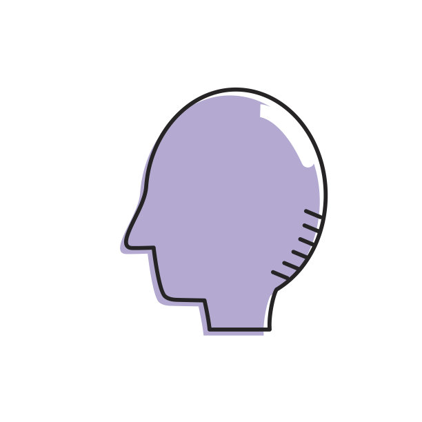 侧影头像设计图片下载