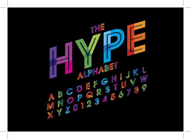 彩色字母素材图片