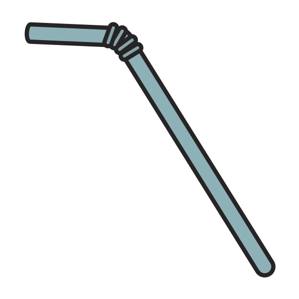 吸管塑料隔离图标图片下载