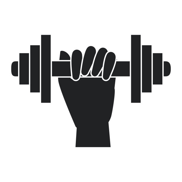 手握人体举重器械的健身房图片下载