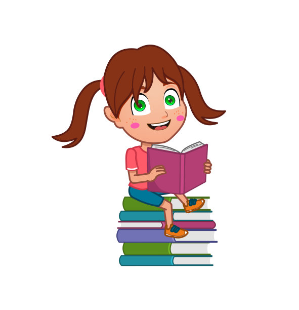 女孩读图片下载