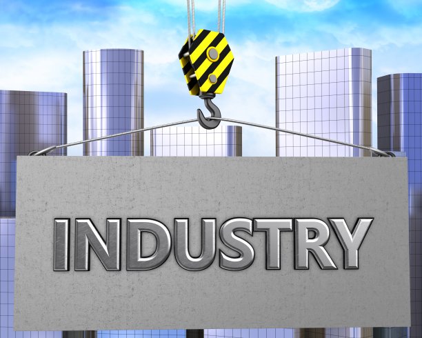 3d起重机钩与金属工业标志图片下载