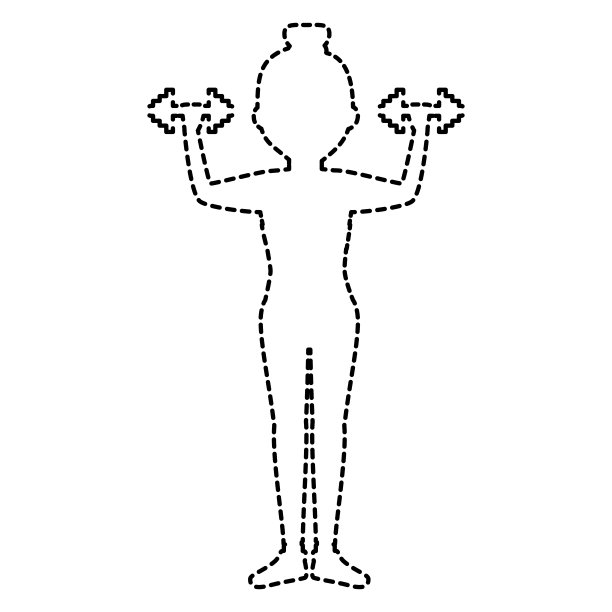 做举重运动的女运动员图片下载