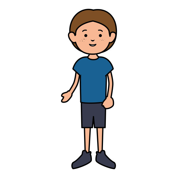 可爱的小男孩化身角色图片下载