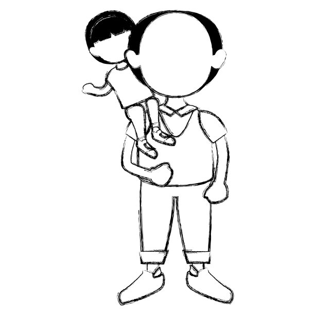 祖父和孙子的化身图片下载