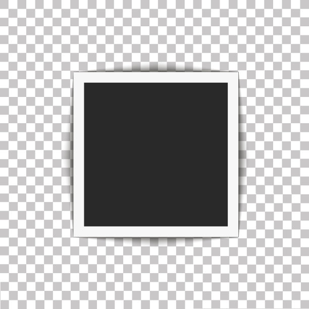 逼真的相框与影针粘在胶带上。透明背景上的矢量插图为您的设计做好准备图片下载