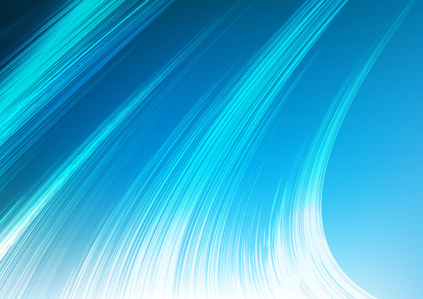 摇摆蓝色抽象背景，极光线和闪亮的概念，设计模板，业务和壁纸，矢量，插图。图片下载