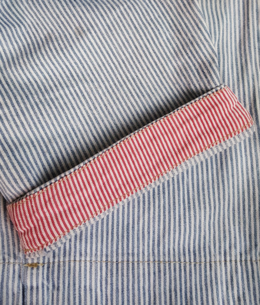 牛仔条纹图案折边图片下载