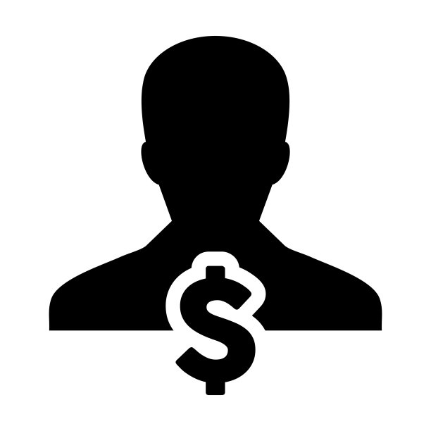 美元符号符号图标向量货币与男性在象形文字图片下载