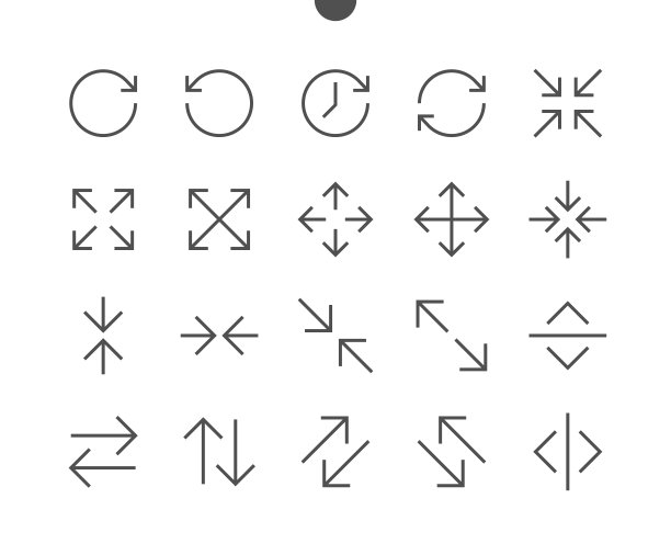 箭头UI像素完美精心制作的矢量细线图标48x48准备24x24网格的Web图形和应用程序可编辑的笔触。简单的最小的象形图图片下载