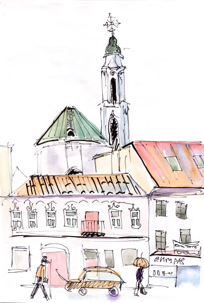 维尔纽斯的街图片下载