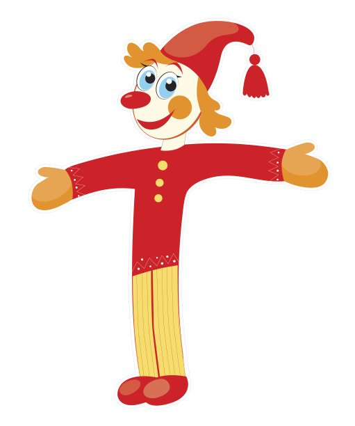 俄罗斯传统傀儡彼得鲁什卡图片下载