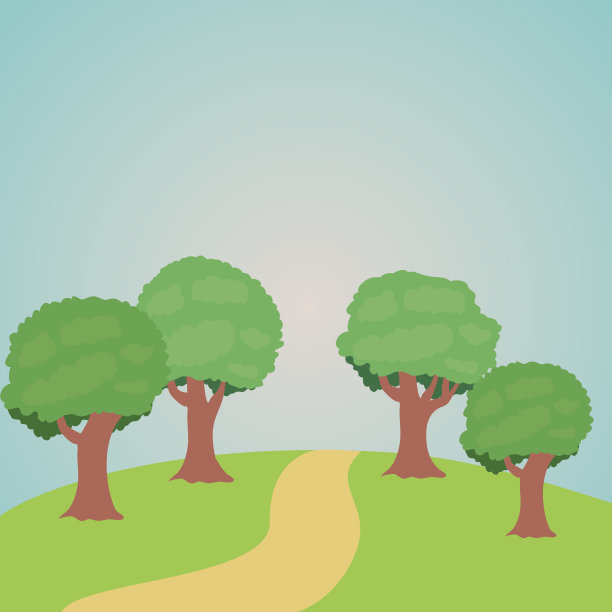 公园景观夏春设计图片下载