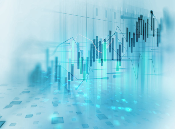 财务图表上的技术抽象背景素材图片