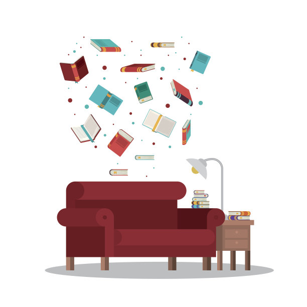 厅的图书馆设计图片下载