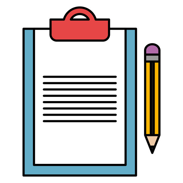 带铅笔的剪贴板文件图片下载