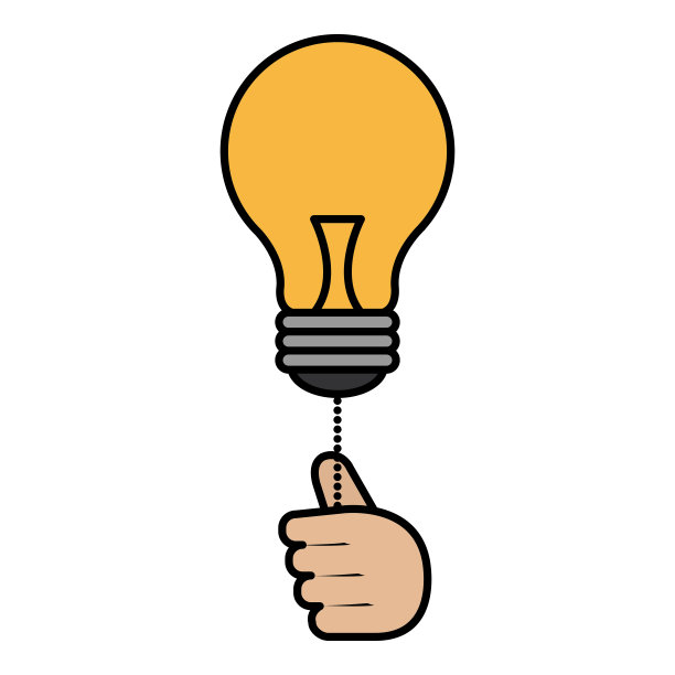 把手放在灯泡上图片下载