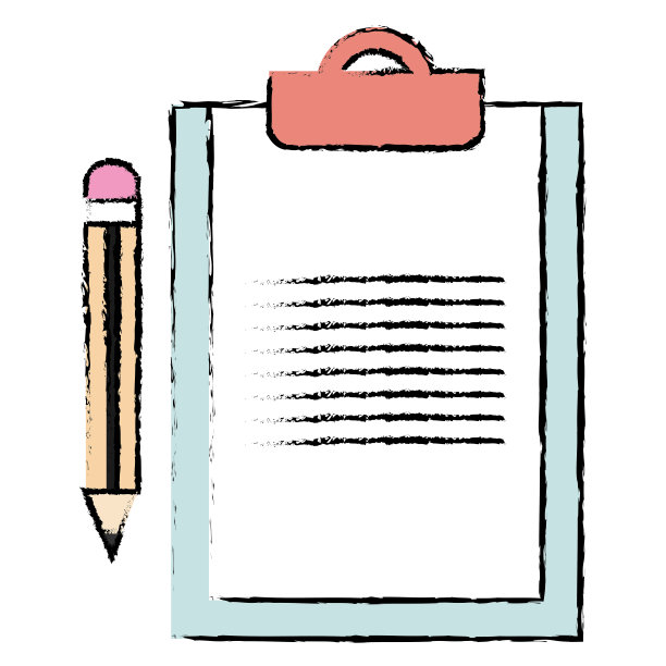 带铅笔的剪贴板文件图片下载