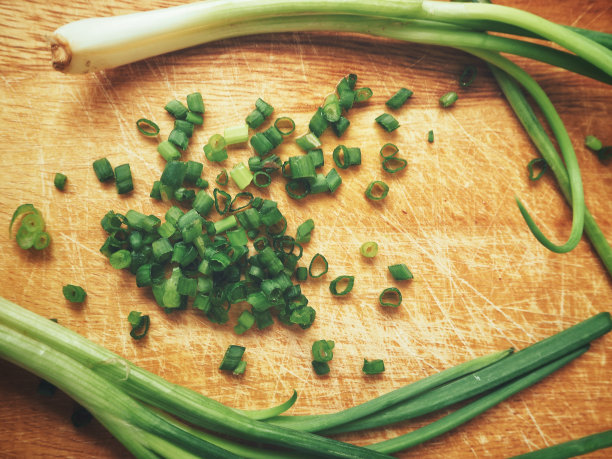 切碎的葱素材图片